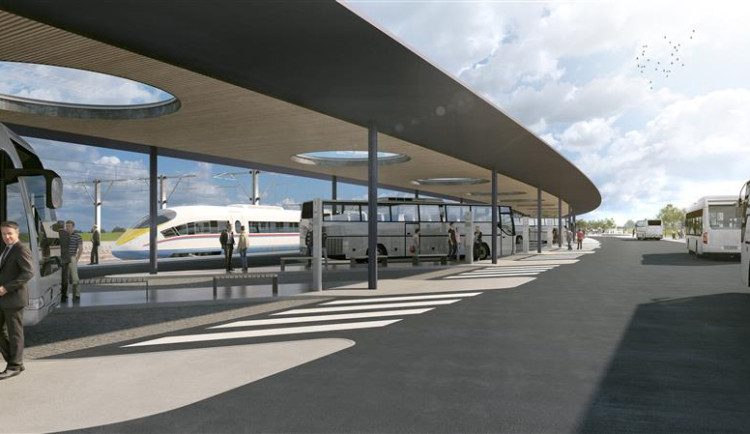Centrální dopravní terminál Jihlava (vizualizace)