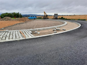 Aktuální foto z výstavby obchvatu Jihlavy, zdroj: Kraj Vysočina
