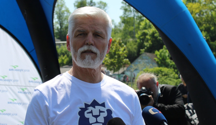 Prezident ČR Petr Pavel během květnové návštěvy Vysočiny