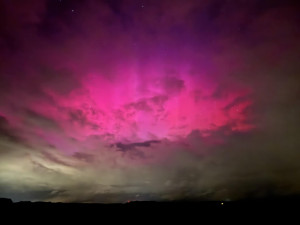 Nedělní nebe nad Vysočinou ozdobila polární záře. Takovou jsme nezažili již roky, říkají astronomové