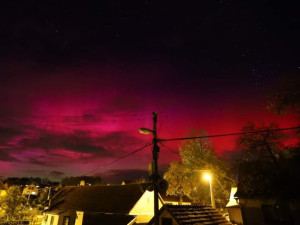 Nedělní nebe nad Vysočinou ozdobila polární záře. Takovou jsme nezažili již roky, říkají astronomové