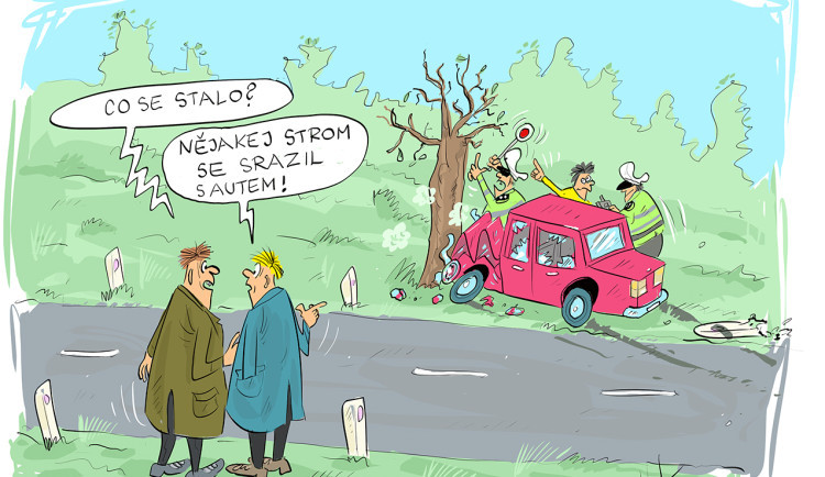 ORAŽENÉ OBRÁZKY: Prosincová dávka vtipů od kreslíře Jana Tatarky