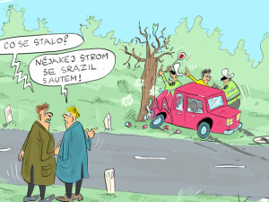 ORAŽENÉ OBRÁZKY: Prosincová dávka vtipů od kreslíře Jana Tatarky