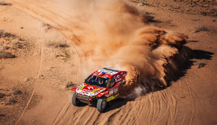Martinu Prokopovi se druhá etapa vydařila, dojel na desátém místě mezi automobily. Foto: poskytl Martin Prokop