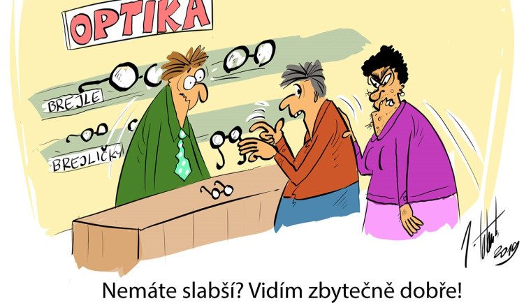 Lednová dávka vtipů od kreslíře Jana Tatarky