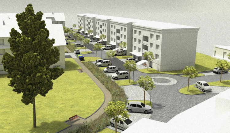 Telč dá letos za dokončení úprav na sídlišti U Štěpnického rybníka 30 milionů