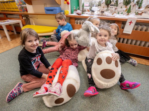 Kam se poděli obří medvědi z vánočního trolejbusu? Dva ze tří šli do školek, jednoho ukradl zloděj