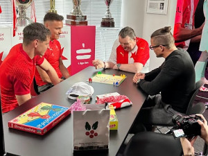 Splněný sen. Hynek z domova v Počátkách se potkal s fotbalisty Slavie, navštívil trénink a pohladil si trávník