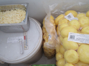 Pizza, hamburger, guláš. Hygienici si ve Vysočina Areně posvítili na stánky s občerstvením