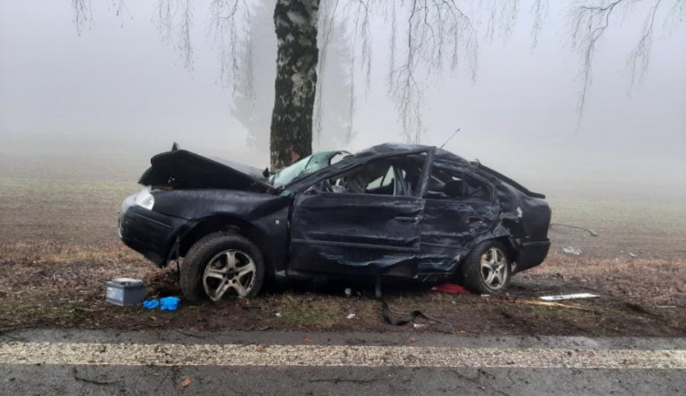 Řidič na Pelhřimovsku narazil do stromu. Na místě zemřel