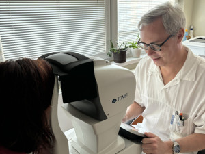Nová kamera v ambulanci jihlavské nemocnice včas odhalí případné poškození zraku u diabetiků
