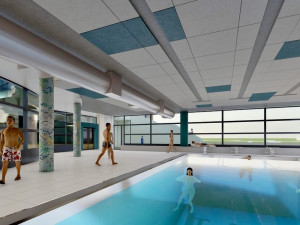 Vizualizace nového plaveckého bazénu. Zdroj: Aquapark Vodní ráj Jihlava/Facebook