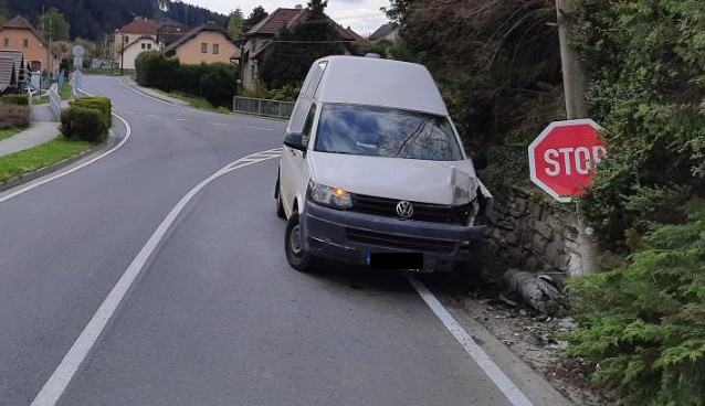 Nehoda v Rožné. Foto: poskytla Policie ČR