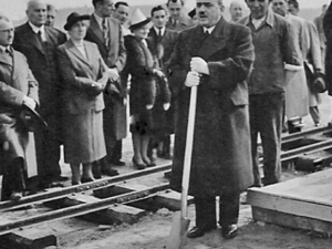 Samotné zahájení stavby, na snímku generální ředitel Václav Nosek, zdroj: ŘSD