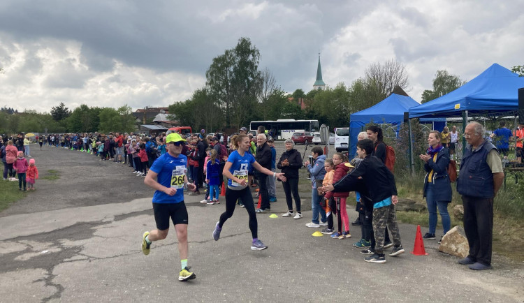 Finiš Běhu vítězství Jihlava - Třešť.