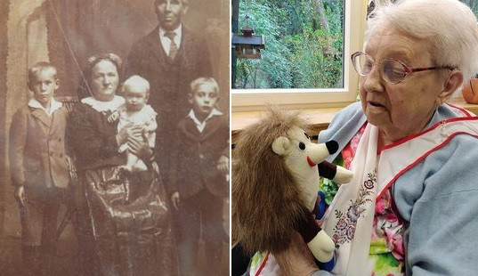 Elisabeth Machova v mládí a dnes. Foto: poskytlo Město Jihlava