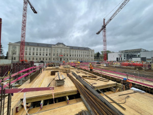 Stavba Horácké multifunkční arény pokračuje, do listopadu má být pod střechou