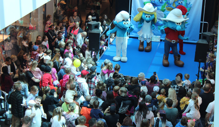 Šmoulové v Cityparku.