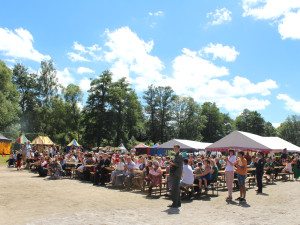 VIDEO: Dolní Cerekev oslavila 800 let. Stovky lidí šly historickým průvodem, na den se tam znovu objevila brána, kterou zbořil tank