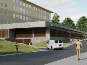 Parkovací dům u policejního ředitelství vyjde na téměř 103 milionů, stavba byla dnes zahájena