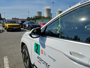 Přes Dukovany se prohnala EcoRally. Řidiči závodili v elektromobilech