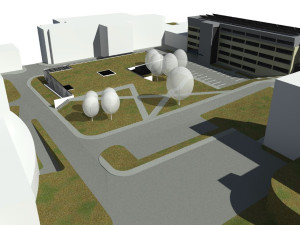 Vizualizace nové podoby areálu novoměstské nemocnice. Zdroj: se svolením Nemocnice Nové Město na Moravě