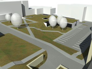 Vizualizace nové podoby areálu novoměstské nemocnice. Zdroj: se svolením Nemocnice Nové Město na Moravě