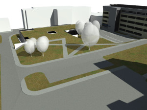 Vizualizace nové podoby areálu novoměstské nemocnice. Zdroj: se svolením Nemocnice Nové Město na Moravě