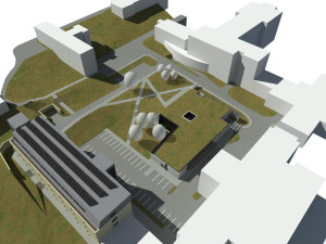 Vizualizace nové podoby areálu novoměstské nemocnice. Zdroj: se svolením Nemocnice Nové Město na Moravě