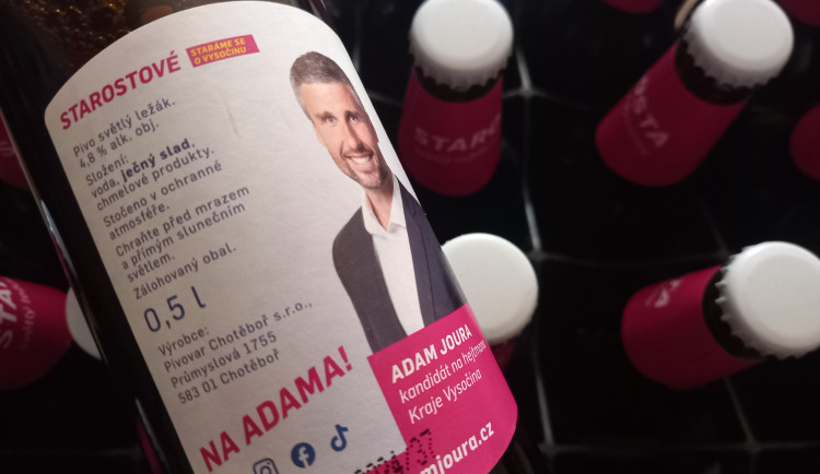 Speciální edice piva od hnutí Starostové pro Vysočinu.