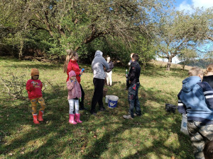 V Ujčově na Žďársku lidé sebrali pět tun jablek, výtěžek z prodeje jde na kroje