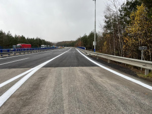 Na dálnici D1 u Jihlavy skončí nejpozději v neděli omezení na opravovaném mostě