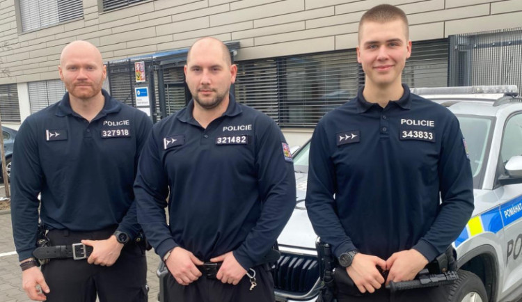 Zleva: Radek Chytka, Michal Kejda a Filip Mazánek, všichni z obvodního oddělení ve Velkém Meziříčí