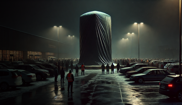 Něco VELKÉHO se chystá přímo u nás ve městě. Je za tím zase známý kreativní mystifikátor pan K.?