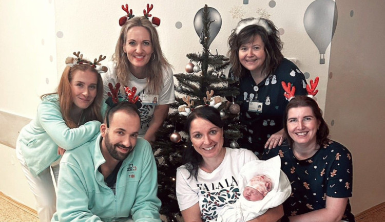 Miminko narozené na Štědrý den v jihlavské porodnici