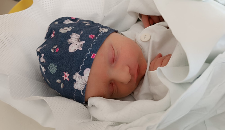 První letošní dítě na Vysočině se narodilo v 01:37 v jihlavské nemocnici, jmenuje se Matyáš. Foto: Se svolením Nemocnice Jihlava