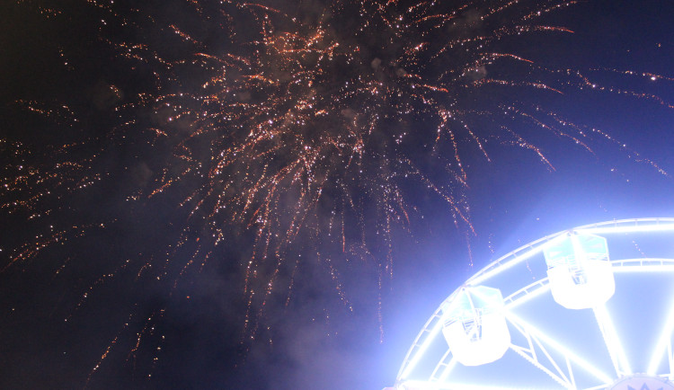 Ohňostroj v Jihlavě.