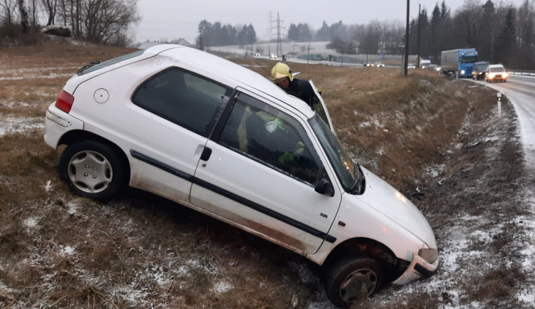 Foto z nehody v Oslavičce
