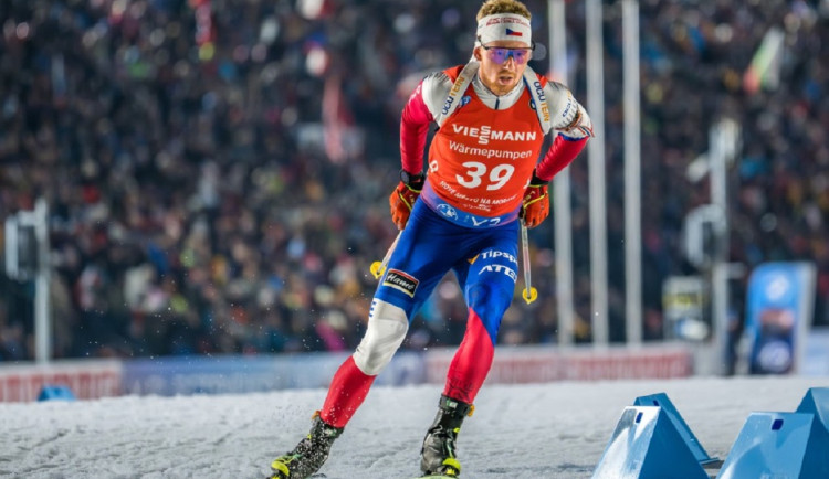 Horniga mrzel v biatlonové stíhačce horší úvod, 15. místo v Novém Městě na Moravě ale bral všemi deseti. Foto: Se souhlasem Českého biatlonu