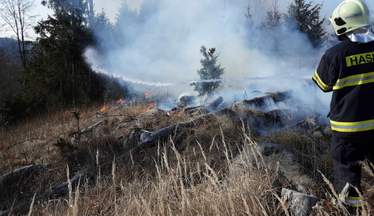 Ilustrační foto, požár v Leštince u Světlé nad Sázavou