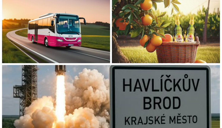 Nové krajské město, letiště s mrkvanci na palubě, růžové autobusy. Na Vysočině se dnes roztrhl pytel s aprílovými žerty