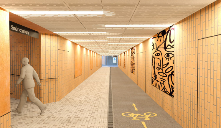 Důl Hlubina v novém. Ostrava zcela předělá podchod u zastávky tramvaje