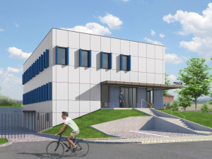 V Polné začala stavba moderního zázemí pro policisty, hotovo mý být za dva roky. Vizualizace: Se souhlasem Policie ČR