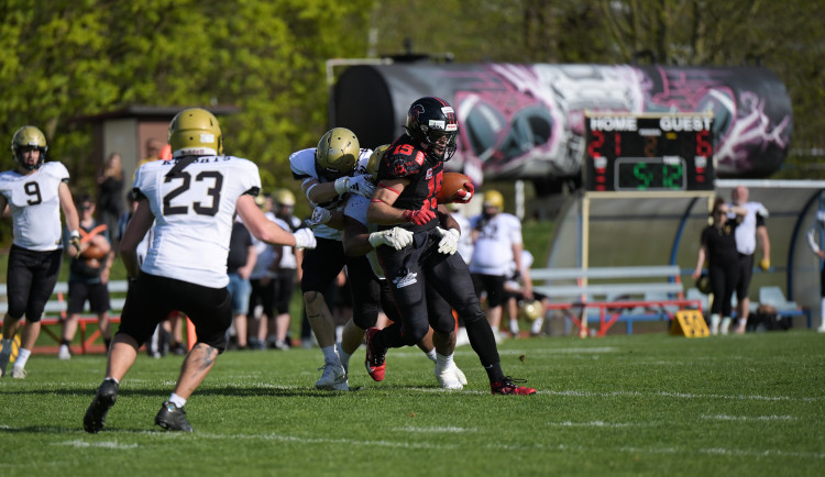 Velikonoční duel Vysočina Gladiators zvládli, porazili dosavadního lídra ligy. Foto: Petr Milfait