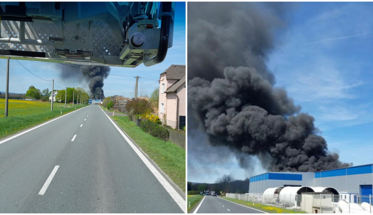 Jeden mrtvý při požáru lakovny na Tachovsku, další dva zranění bojují o život