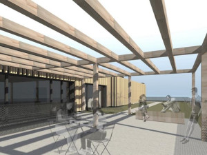 Budoucí zemědělci a veterináři budou mít v Třebíči nový pavilon praktické výuky. Vizualizace: Se souhlasem Kraje Vysočina