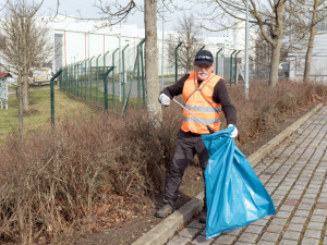 Záběry z průběhu akce Čistá Vysočina ze dne 5. dubna 2025
