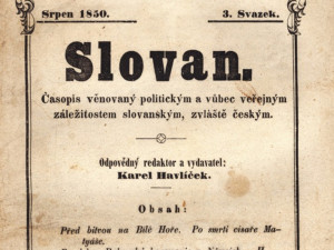 Borovský žurnalista. Uběhlo 175 let od vydání prvního Slovanu, vycházel přes rok