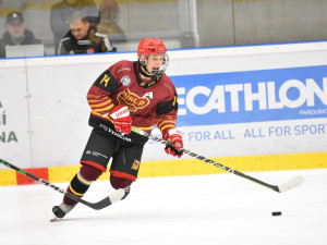 Poslední zápas za HC Dukla Jihlava v říjnu 2022 před odchodem do Brna. Foto: Se svolením Jindřicha Habermanna