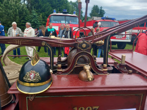 FOTO: Hasiči v Kamenici slaví 150 let, na hřišti hasili Hostinec U dobrých lidí